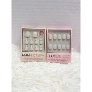 Glamnetic Cool Whip Nails & White Swan Toenails Mani Pedi Set 2 New Complete Kit